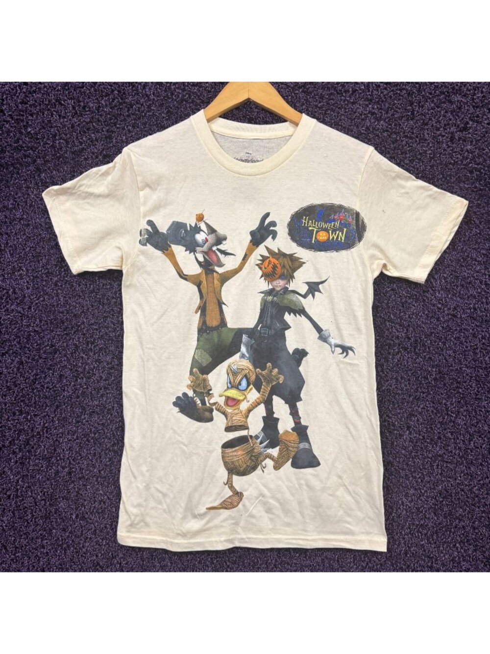 Disney Kingdom of Hearts Halloween Town Women's T-Shirt Size Medium